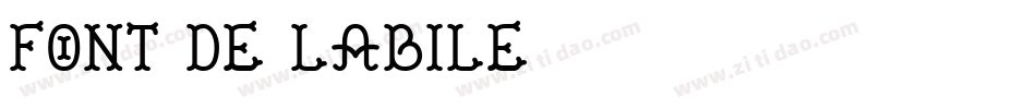 Font de Labile字体转换